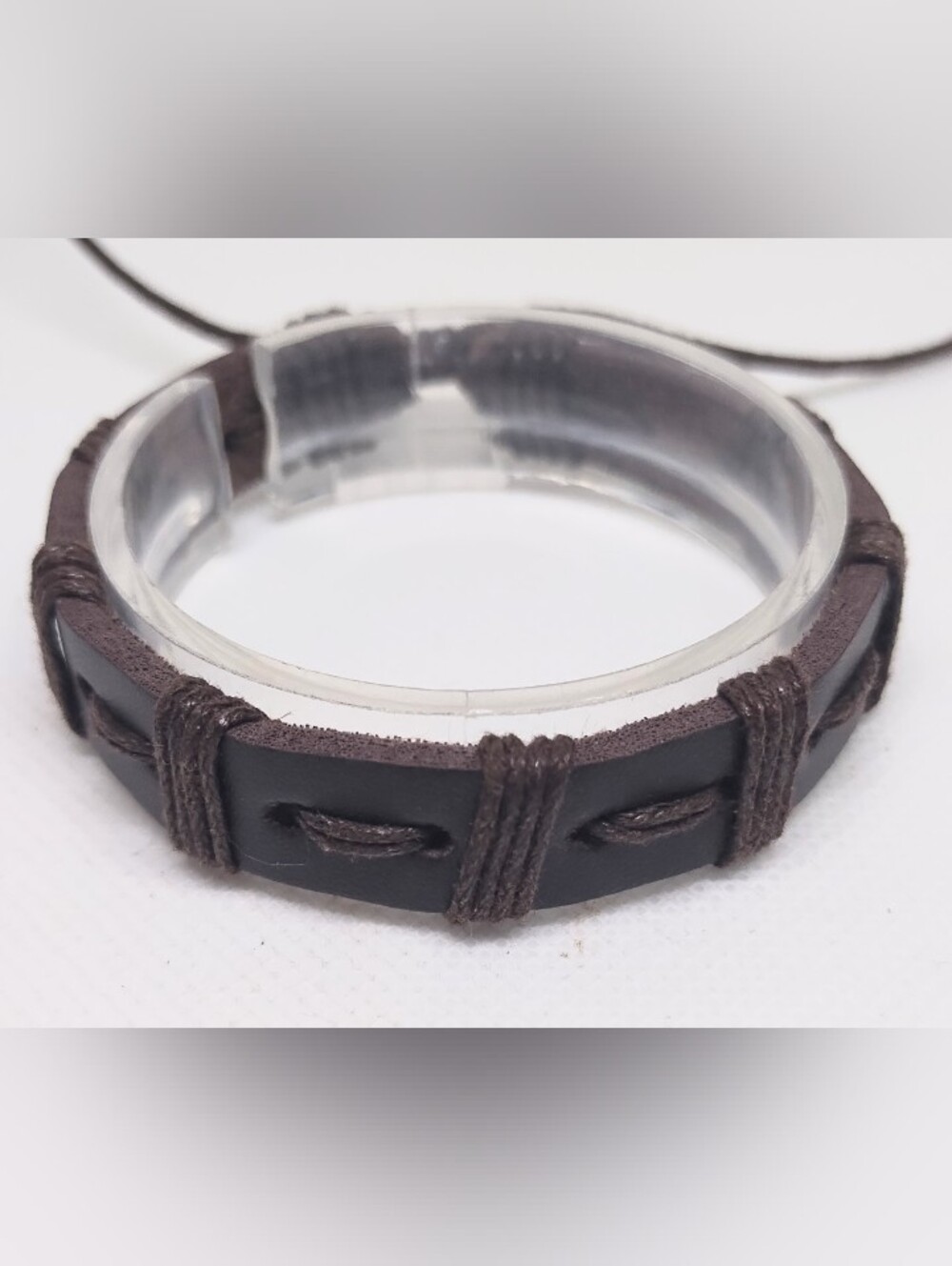 Men's Bracelet Leather Braided Brown New Jewelry G16